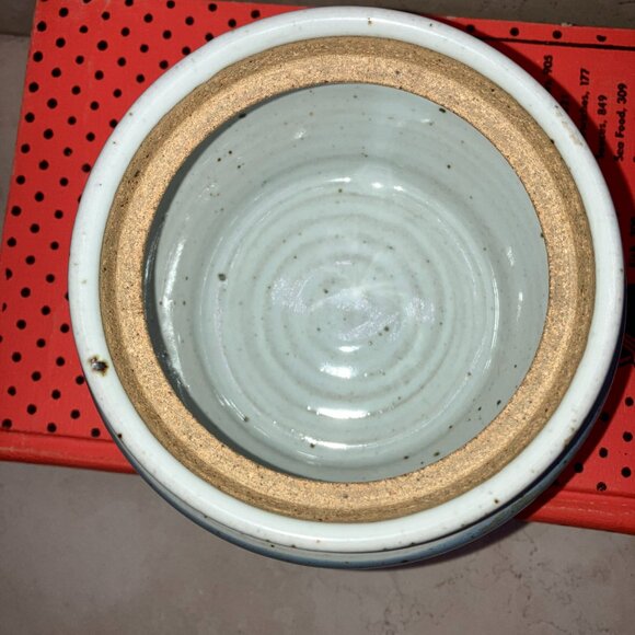 Westhall Pottery Honey Jar / Condiment Jar Drip Glaze - Picture 6 of 10